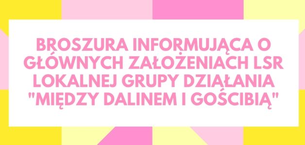 BROSZURA INFORMUJĄCA O GŁÓWNYCH ZAŁOŻENIACH LSR