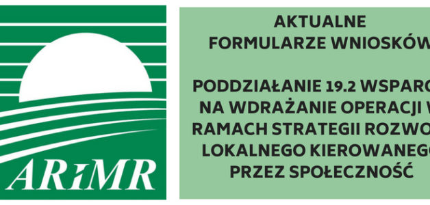 FORMULARZE WNIOSKÓW O PRZYZNANIE POMOCY