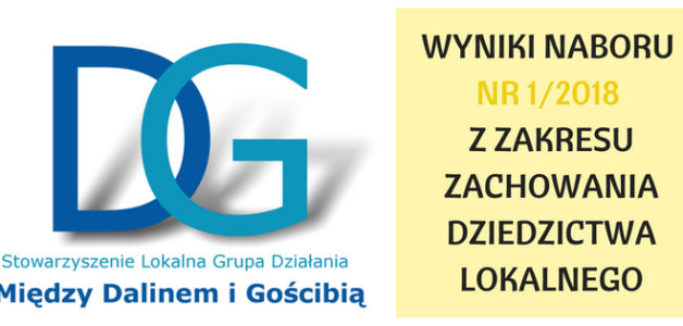 WYNIKI NABORU NR 1/2018 Z ZAKRESU ZACHOWANIA DZIEDZICTWA LOKALNEGO