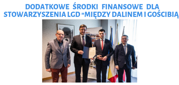 DODATKOWE ŚRODKI FINANSOWE DLA LGD “MDiG”