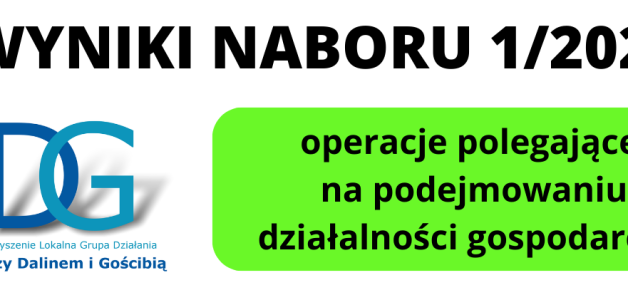 WYNIKI NABORU 1/2022- podejmowanie działalności gospodarczej