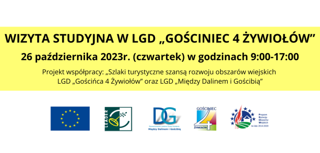 ZAPRASZAMY DO UDZIAŁU W WIZYCIE STUDYJNEJ- 26.10.2023r.