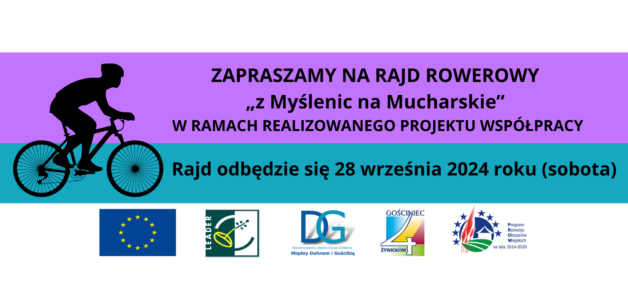WAŻNA INFORMACJA DOTYCZĄCA RAJDU ROWEROWEGO „z Myślenic na Mucharskie”- ZMIANA MIEJSCA STARTU