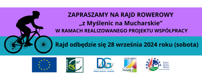 WAŻNA INFORMACJA DOTYCZĄCA RAJDU ROWEROWEGO „z Myślenic na Mucharskie”- ZMIANA MIEJSCA STARTU