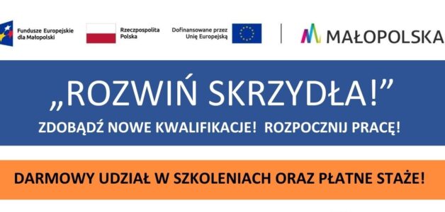 Dołącz do projektu „Rozwiń SKRZYDŁA!” realizowanego przez Fundację Rozwoju Kompetencji i Przedsiębiorczości PROAKTYWNI