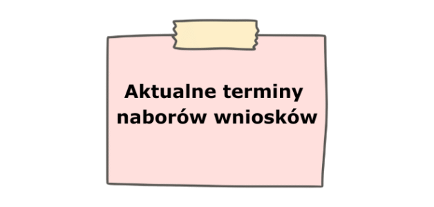 Zaktualizowany harmonogram naborów wniosków