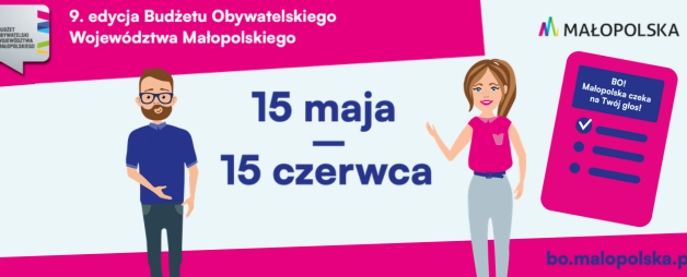 Ruszyło głosowanie w 9. edycji Budżetu Obywatelskiego Województwa Małopolskiego!