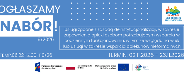 OGŁOSZENIE NR 8/2026 O NABORZE WNIOSKÓW O UDZIELENIE WSPARCIA NABÓR NR FEMP.06.22-IZ.00-110/26
